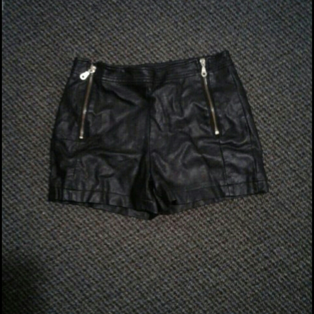 Leather shorts from Forever 21